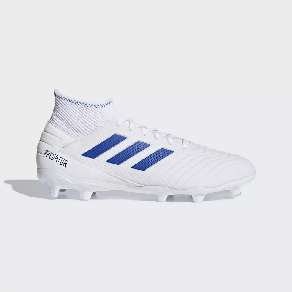 Adidas Predator 19.3 Firm Ground Tacos de Futbol Blancos Para Hombre (MX-14666)